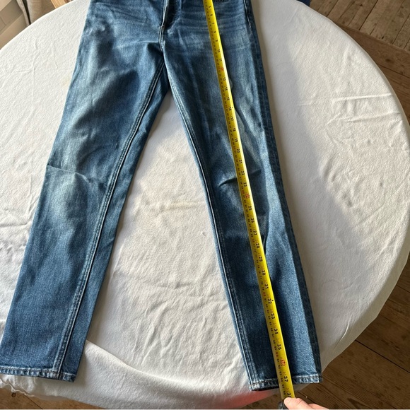 Denim Forum THE YOKO HIGH RISE SLIM Blue Jeans - Picture 14 of 14